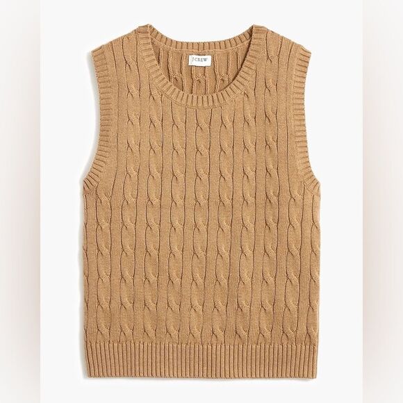 J. Crew Tops - J. Crew Cable-knit sweater-vest